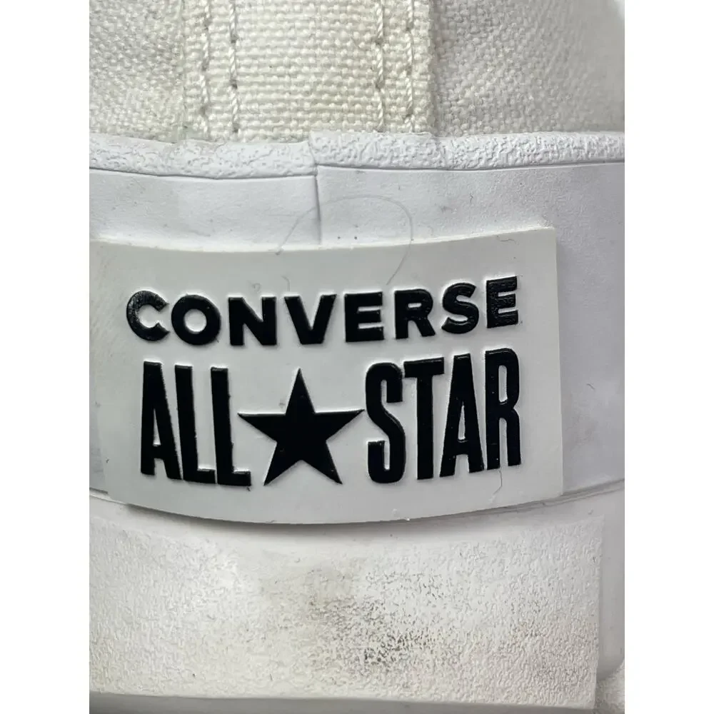 Converse Chuck Taylor All Star Lugged White Round Toe High Top Sneaker Shoes 9.5 - Picture 9 of 9